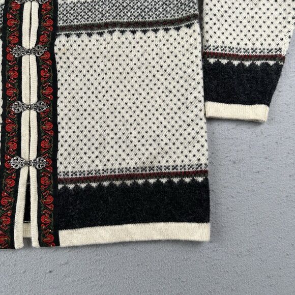 Squaw Valley Sweater Women’s Medium Multicolor Wool‎ Nordic Fair Isle Cardigan - Picture 4 of 16